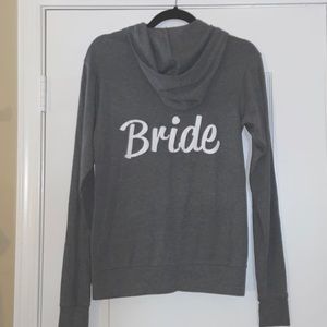 Bride zip up hoodie